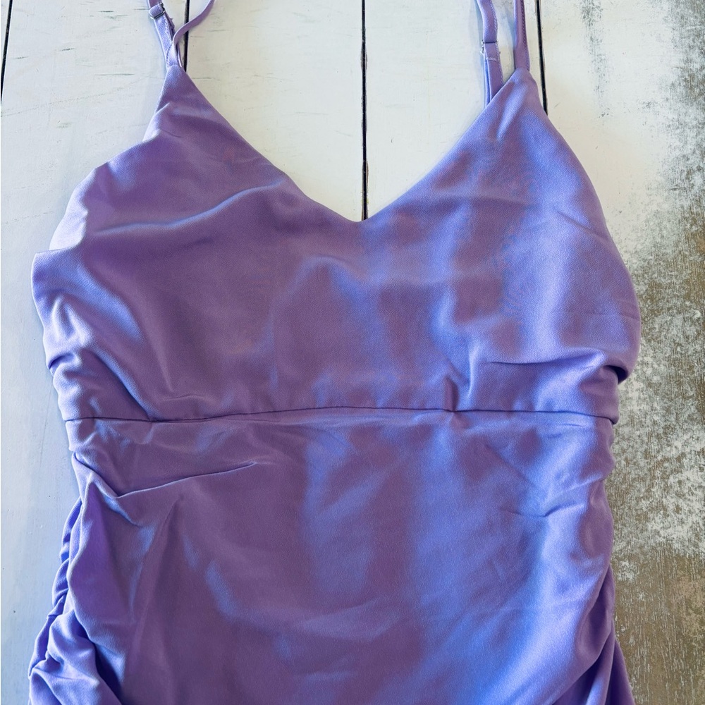 Hello Molly Lilac Ruffled Mini Dress - Picture 4 of 7